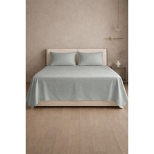 First Choice %100 Pamuk Saten 200 Tc (80 Tel) Düz Çarşaf Seti Gri