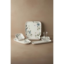 İpek Porselen 6 Kişilik 29 Parça Verano  Porselen Kahvaltı Takımı Dijital Flora – Şık Kahvaltı Seti