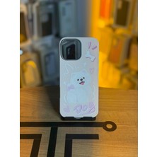 Avcı Teknoloji Market iPhone 16 Pro Max Uyumlu Özel Tasarım Sevimli Figürlü Deri Dokulu Telefon Kılıfı