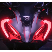 Kaplama Merkezi Cf MOTO450 Sr Sefaf Gündüz LED Sticker Folyo Kaplama