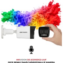 Hikvision DS-2CD1021G2-LIUF 2mp Dahili Mikrofonlu Sd Kart Destekli Ip Kamera