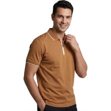 Centilmen Formenti Erkek Fermuar Yaka T-Shirt 1614