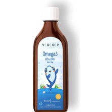Voop Çocuklara Özel Omega 3 Balık Yağ Portakal Aromalı Şurup | Yüksek EPA & DHA Kaynağı  - 150 ml