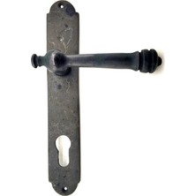 urfakent bilişim ve medya danışmanlık Antika Tarz Dekoratif Pirinç Taşra Yale Kapı Kolu - 220X35 Mm, Oksit