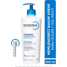 Pazar Bioderma Atoderm Ultra Vücut Kremi - 500 Ml, Kuru Ciltler Için Besleyici ve Nemlendirici Formül, Gözenekleri Tıkamayan