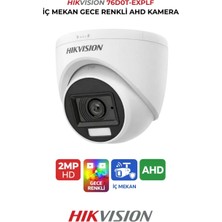 Hikvision 2mp Renkli Gece Görüşlü Turbo Hd Dome Kamera DS-2CE76D0T-EXLPF