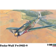 Hasegawa ST19 08069 1/32 Focke-Wulf FW190D-9 Savaş Uçağı Demonte Plastik Maketi