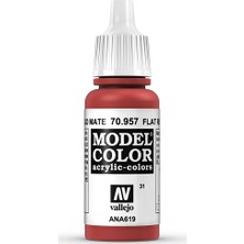 Vallejo Modelcolor 17Ml 031-957 Flat Red
