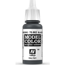 Vallejo Modelcolor 17Ml 168-862 Black Grey