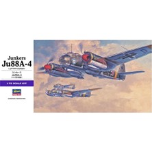 Hasegawa E25 00555 1/72 Junkers JU88A-4 Savaş Uçağı Demonte Plastik Maketi