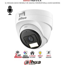 Dahua 2mp Dome Güvenlik Kamerası Hac T1A21P U Il A 0280B 2.8mm Lens Sesli ve Renkli