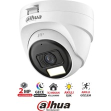 Dahua HAC‑T1A21P‑U‑IL Full Hd Kamera | Smart Dual Light Dome Renkli Görüntü