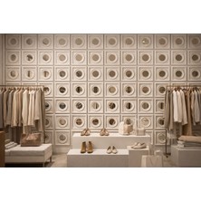 Duvarım Orıon Gümüş Aynalı 3D Duvar Paneli