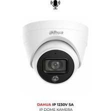Dahua IPC-HDW1230V-SA-0280B 2mp 30M Ir Gece Görüşlü Dome Ip Kamera Sesli Mikrofonlu