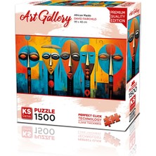 Ks Games African Masks 1500 Parça Panaromik Puzzle