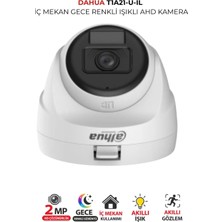 Dahua HAC‑T1A21P‑U‑IL Dome Kamera 2mp | 25M Ir Renkli Gece Görüş