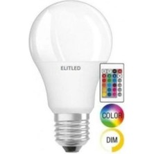  elitled 9w rgb kumandalı led ampül