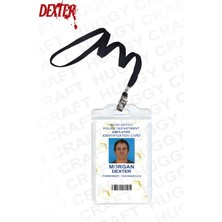 Huggy Craft Dexter Morgan Kimlik Kartı | Kaliteli Baskı Pvc Kart + Boyun Askılığı + Şeffaf Su Geçirmez Kartlık