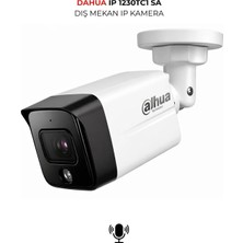 Dahua IPC-HDW1230TC1-SA 3.6mm H.265+ Profesyonel Bullet Ip Kamera Sesli
