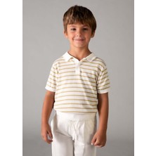 Mayoral Erkek Çocuk Polo Yakatshirt 4-8 Yaş Krem