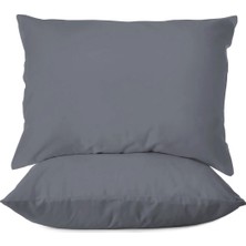 First Choice %100 Pamuk Saten 200 Tc (80 Tel) 2’li Yastık Kılıfı Seti - 50X70 cm