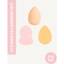 Pop Beauty Makyaj Süngeri Seti Bej Renk Çok Amaçlı Kullanım İçin İdeal