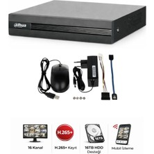 Dahua XVR1B16-I/T 16 Kanal Hibrit Kamera Dvr Kayıt Cihazı
