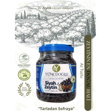 Çiftliği Az Tuzlu Siyah Zeytin 900 gr - Doğal Fermente Katkısız Kahvaltılık Sele Zeytin
