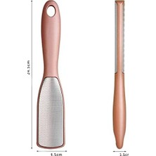 Çift Taraflı Ayak Törpüsü – Paslanmaz Çelik Nasır ve Topuk Çatlağı Törpüsü, Ergonomik Saplı, Islak/kuru Kullanıma Uygun, Ev Tipi Pedikür Ayak Ovucu
