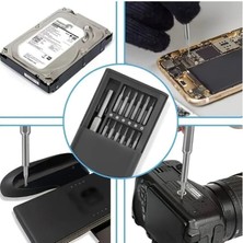 25 Parça Çelik Hassas Tornavida Tamir Seti, Kutulu Tornavida Seti, Cep Telefonu, Tablet, Bilgisayar Tamir Seti 25 Parça, Yıldız, Düz, Torx Uçlu Set