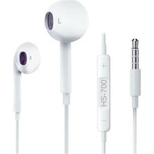 Mikrofonlu 3.5mm Genel Model Kulaklık Beyaz HS-700