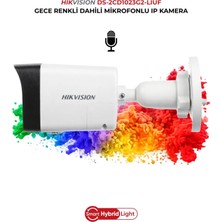 Hikvision DS-2CD1023G2-LIUF 2mp H.265+ Gece Renkli Mikrofonlu Ip Kamera