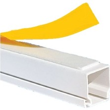 Mutlusan 12X12 Kablo Kanalı Canalex Yapışkanlı (12 Li Paket)