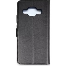 Olinea Galaxy J5 S Kapaklı Kılıf - Siyah