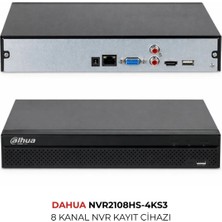 Dahua NVR2108HS-4KS3 8 Kanal Profesyonel Ip Kamera Kayıt Cihazı