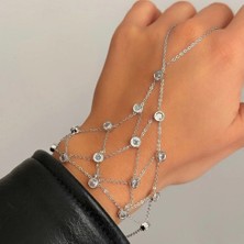 Merve Takı Örümcek Ağı Silver Şahmeran