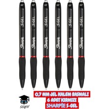 Sharpie S-Gel 0.7 mm Mürekkepli Basmalı Jel Kalem 3 Renk Mavi Siyah Kırmızı