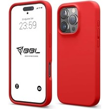 Kılıf Ince Sıvı Silikon 3 Katmanlı Tam Kaplamalı Yumuşak Jel Kauçuk Kılıf Kapak (Açık Kırmızı (3), 16 Pro Max)