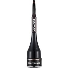 Uravas Store Akma-Bulaşma Yapmayan Yüksek Pigmentli &amp; Mat Bitişli Kremsi Jel Eyeliner 003 Bole Brown