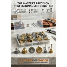 Creatividad Solutions Masterworks 60 Parça Gravür Tel Fırça Seti | 3mm Şaft, Pirinç & Çelik 723012