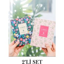 Vox Art 2'li Set Haftalık Planlayıcı Journal Not Defteri, 13*19CM 192 SAYFA-80GR Sert Kapak