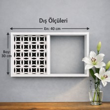Dekoratif Duvara Asılabilir Sigorta ve Modem-Wifi Saklama Kutusu 30X40 cm Derinlik 11