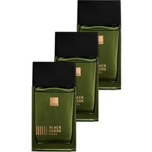 Avon Black Suede Real Erkek Parfüm Edt 100 Ml. Üçlü Set