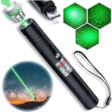 Alpotekno Green Laser Pointer Yeşil Lazer İşaretleyici Güçlü Işık Uzun Menzil Sunum Kalemi