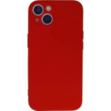 Olinea Iphone 13 Mini Kılıf Nano Içi Kadife Silikon - Kırmızı