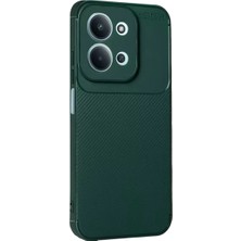 Olinea Redmi 15C 5g Auto Focus Karbon Kapak - Koyu Yeşil