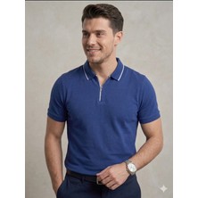 Centilmen Formenti Erkek Fermuar Yaka T-Shirt 1614