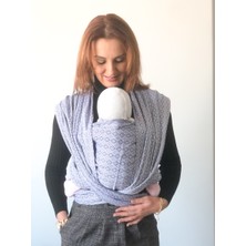 Zubu Dokuma Wrap Sling Açık Mavi 20 kg Taşıma Kapasitesi ile Ergonomik Bebek Taşıyıcı