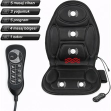 Blackbird Game Center Glr JB-616C 5 Motorlu Isıtmalı Masaj Minderi - Ev, Ofis ve Araç Uyumlu
