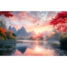 Aden Dijital Manzara Dekoratif Kanvas Tablo